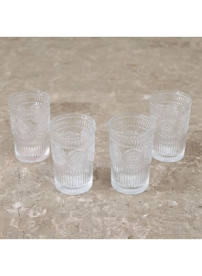 DANUBE HOME Danube Home Minetta 6-Piece Tumbler Glass Set - 380ml | Premium Glassware for Scotch, Whisky & Wine | Elegant On-the-Rocks Tumblers for Home & Parties