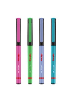 Rotring Rotring Liner Fineliner Pens 0.4 mm Colouring Pens for Writing & Drawing Plastic-Free Packaging Assorted Fun Colours 4 Count  - Image 2