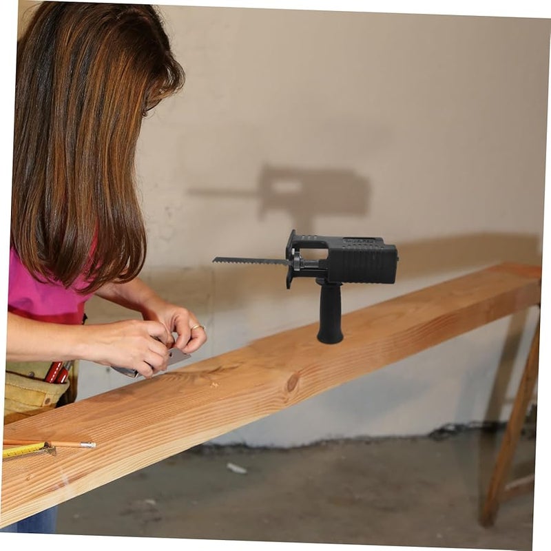محول منشار ترددي للدريل الكهربائي مع مشبك تحرير سريع ومقبض قابل للفصل لقطع الخشب وPVC - Image 4