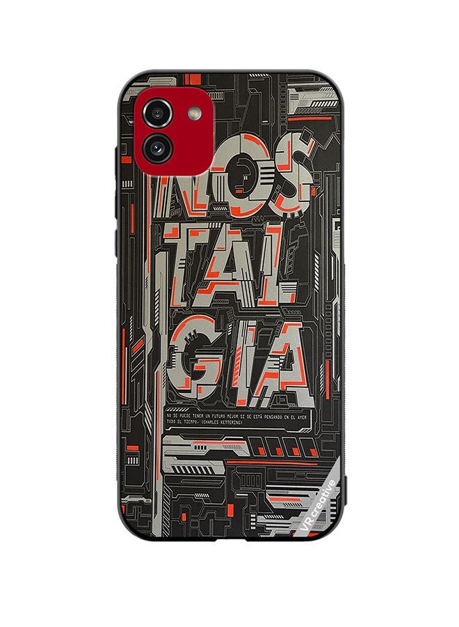 VR CREATIVE Protective Case Cover For Samsung Galaxy A03 Nostalgia Design Multicolour - Image 1