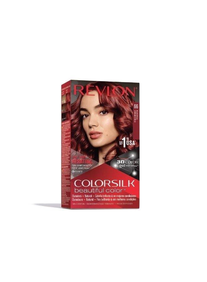 Revlon COLORSILK beautiful color 66 CHERRY RED - Image 2