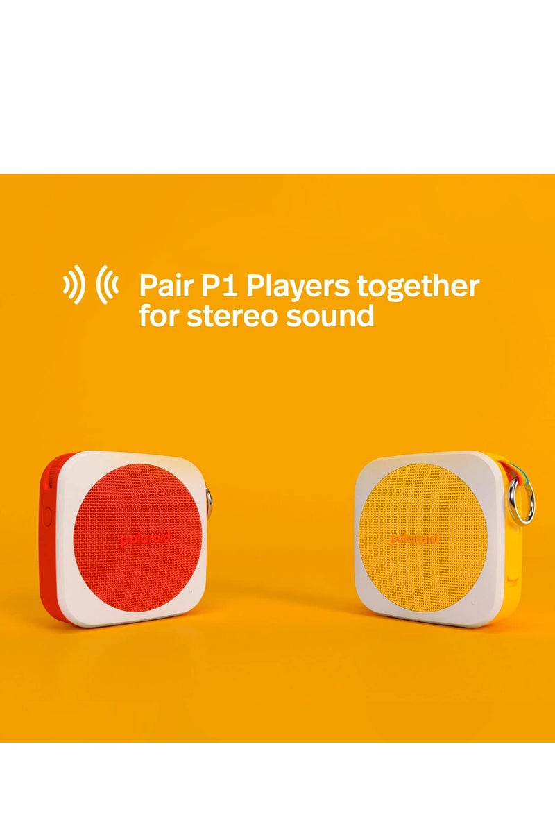 بولارويد مشغل موسيقى Polaroid 9079 P1 (أسود) - مكبر صوت لاسلكي محمول للغاية قابل لإعادة الشحن بتقنية البلوتوث مع IPX5 مقاوم للماء واقتران ستيريو مزدوج - Image 2