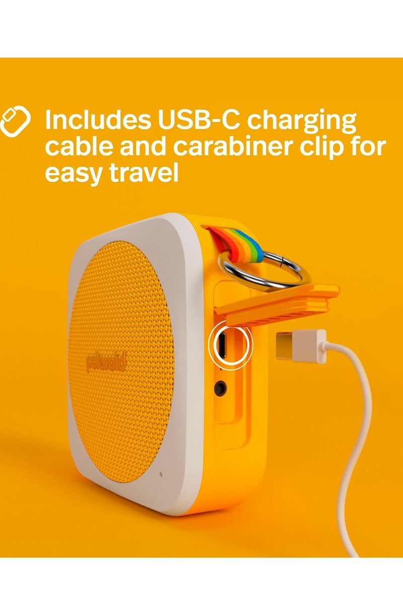 بولارويد مشغل موسيقى Polaroid 9079 P1 (أسود) - مكبر صوت لاسلكي محمول للغاية قابل لإعادة الشحن بتقنية البلوتوث مع IPX5 مقاوم للماء واقتران ستيريو مزدوج - Image 4