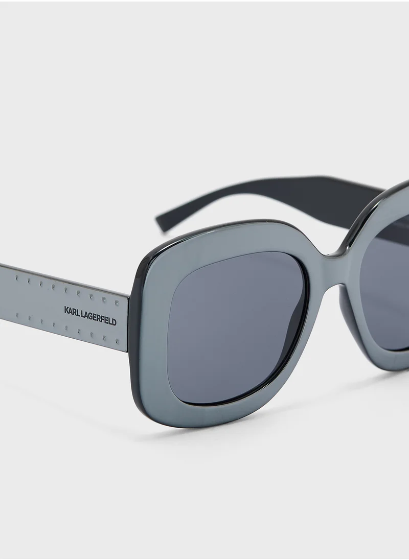 كارل لاغرفيلد Modified Rectangle Sunglasses