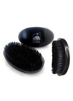 G.B.S Dual Hair Bristle Brush For Beard And Hair Higloss Block Wood Handle Curved Vegan Bristles  - Image 5