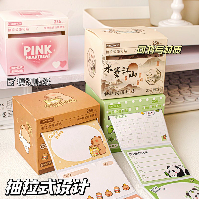 Creative Pull-Out Post-It Cute Cartoon Wrong Post-It Paper Student'S Full Adhesive Index Label Paper Sticker - Image 2