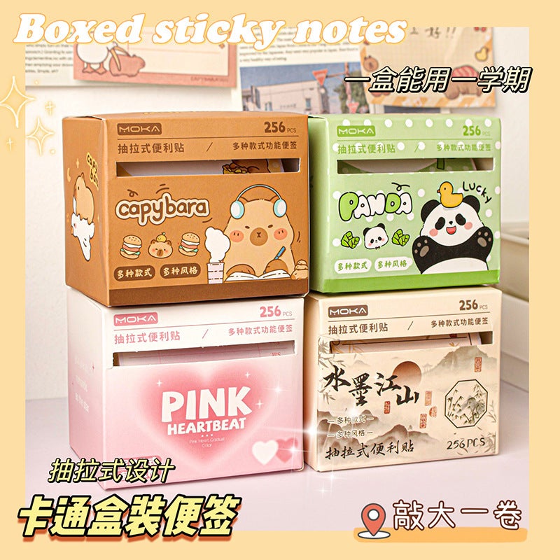 Creative Pull-Out Post-It Cute Cartoon Wrong Post-It Paper Student'S Full Adhesive Index Label Paper Sticker - Image 3