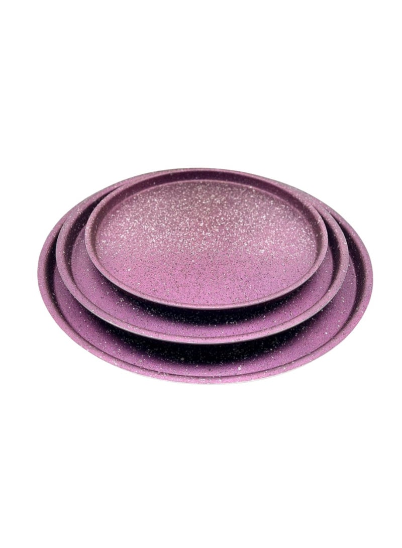 Granite pizza tray set, 3 pieces  Size 28/32/36