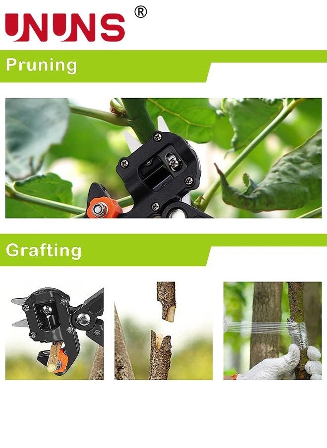 UNUNS - Pruning Shears Cutting Tools Kit,Cutting Grafting Tools Kit With 3 Type Blades,Garden Grafting Tool Kit For Fruit Tree Shears Scissors - Image 1