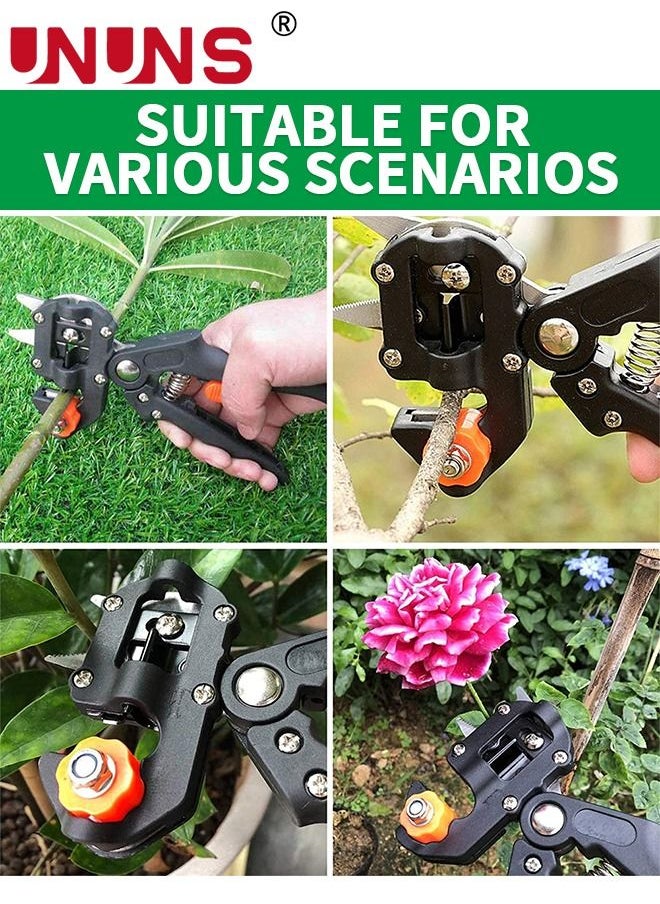 UNUNS - Pruning Shears Cutting Tools Kit,Cutting Grafting Tools Kit With 3 Type Blades,Garden Grafting Tool Kit For Fruit Tree Shears Scissors - Image 1