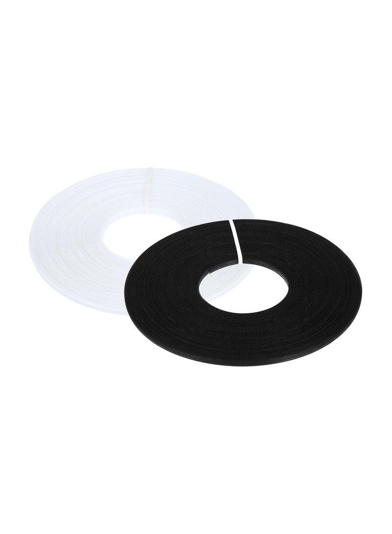 KASTWAVE 45 Yards 6mm Polyester Boning for Sewing, Low Density Boning for Corsets, 2 Pcs Plastic Sewing Corset Boning for Wedding Party Bridal Gowns Dress - Image 1