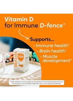 BioGaia BioGaia Immune Active Kids | Probiotic + Vitamin D | for Digestive & Immune Health | Ages 3+ | Allergen, Dairy, Soy & Gluten Free | Trusted by Pediatricians | 60 Day Supply | Orange Flavored Chewable  - Image 4