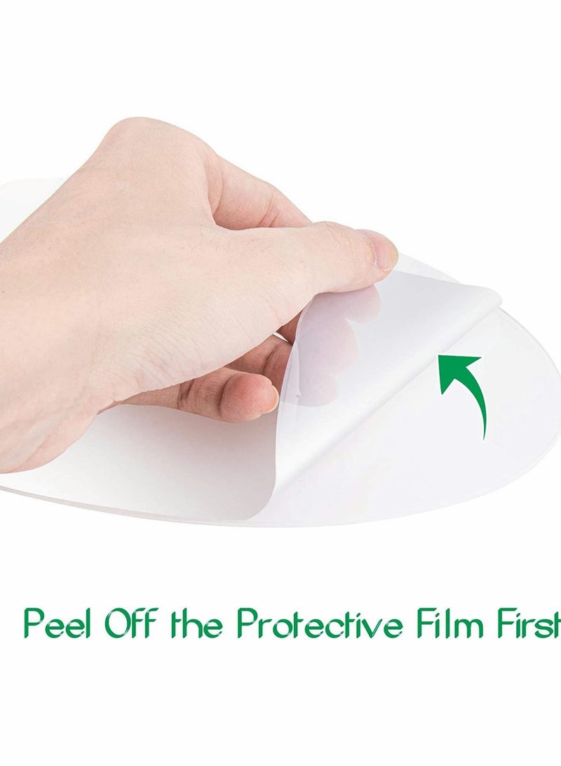 Excefore Paint Pallet Paint Palette, Large Acrylic Paint Palette, Big Size Acrylic Palette 12 X 8 Inches Oval, Easy Clean Transparent Non-Stick Painting Palette, for Oil Watercolor Craft DIY Art Painting - Image 4