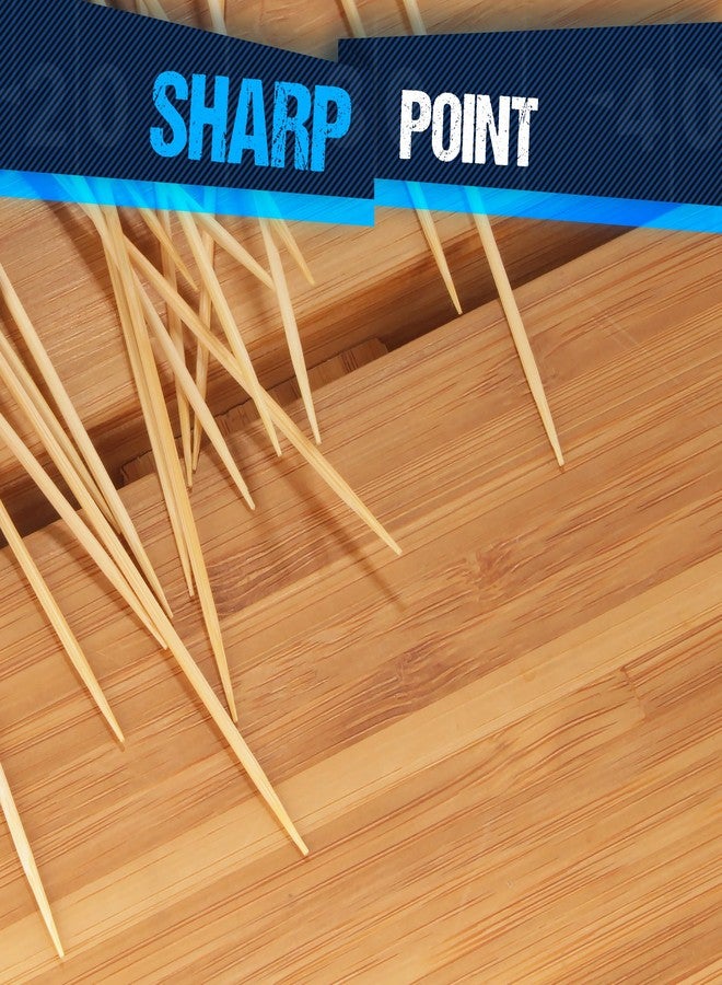 BambooMN 5.9"Decorative Sports Ball End Bamboo Cocktail Fruit Sandwich Picks Skewers for Catered Events, Holiday's, Restaurants or Buffets Party Supplies, Football, 100 pcs - Image 4