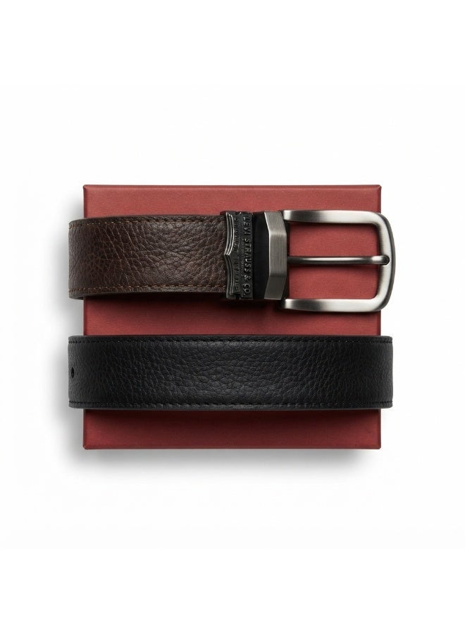 Levi's Men's Reversible Leather Belt: Dual-Sided Style and Premium Quality - Image 2