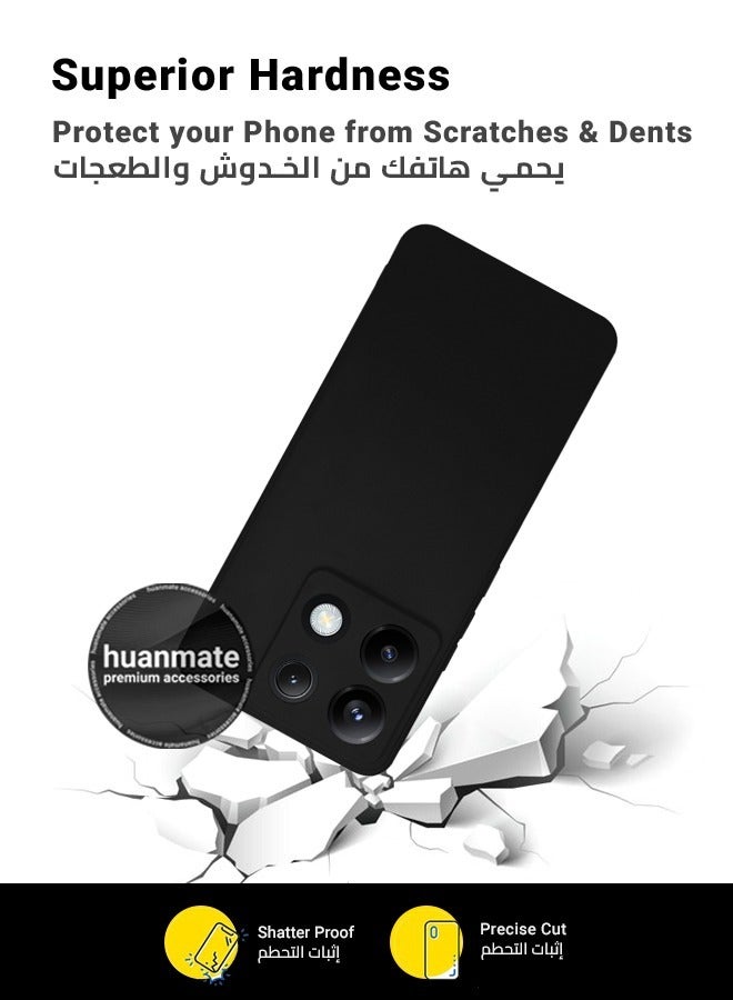 هووانميت حافظة لهاتف شاومي بوكوX6 - 5 جي أخضر - سيليكون تي بي يو ممتاز 2.0 مم، حماية معززة للكاميرا مع درع العدسة، غطاء مقاوم للصدمات ومقاوم للماء لهاتف شاومي بوكوX6 - 5 جي - Image 4