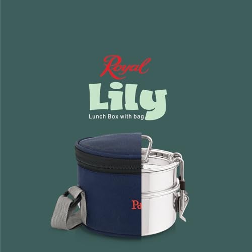 PDDFALCON Royal Lunch Box Stainless Steel Lunch Box Set, 100% Leak-Proof, BIS Certified, Jindal Seal & Made in India, Airtight with Lids,(Royal Lily with Bag 700ml (Sea Green) - Image 5