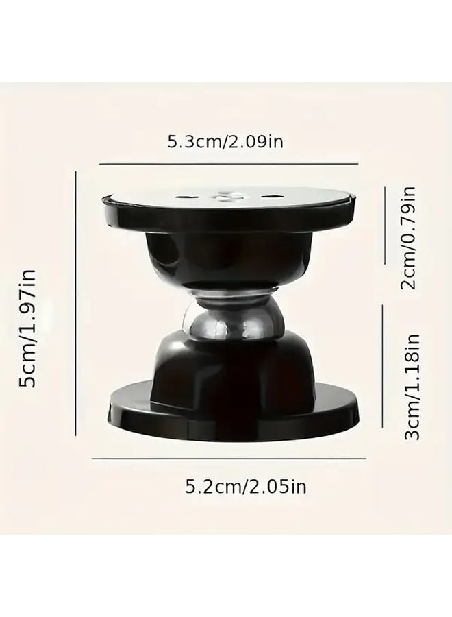 Black RV Magnetic Door Lock Heavy Duty Security Deadbolt No Drill Installation - Image 2