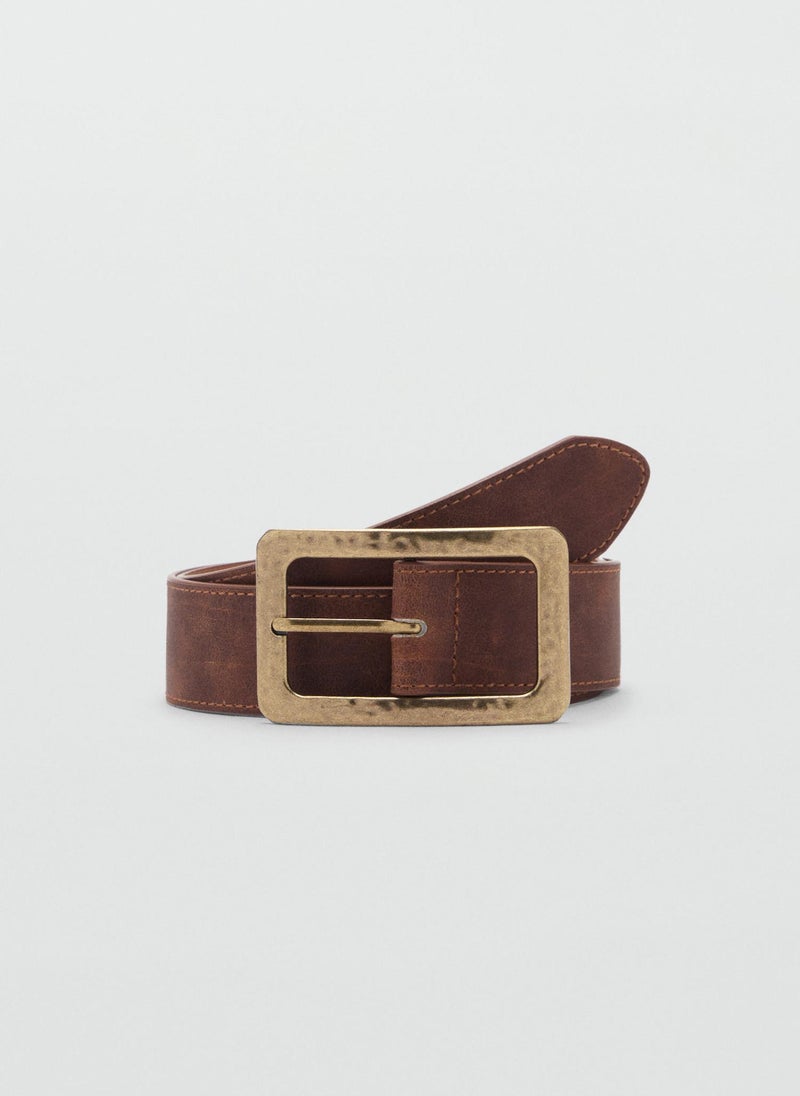 MANGO Square Buckle Allocated Hole Belt  - Image 1
