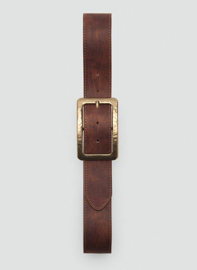 MANGO Square Buckle Allocated Hole Belt  - Image 2
