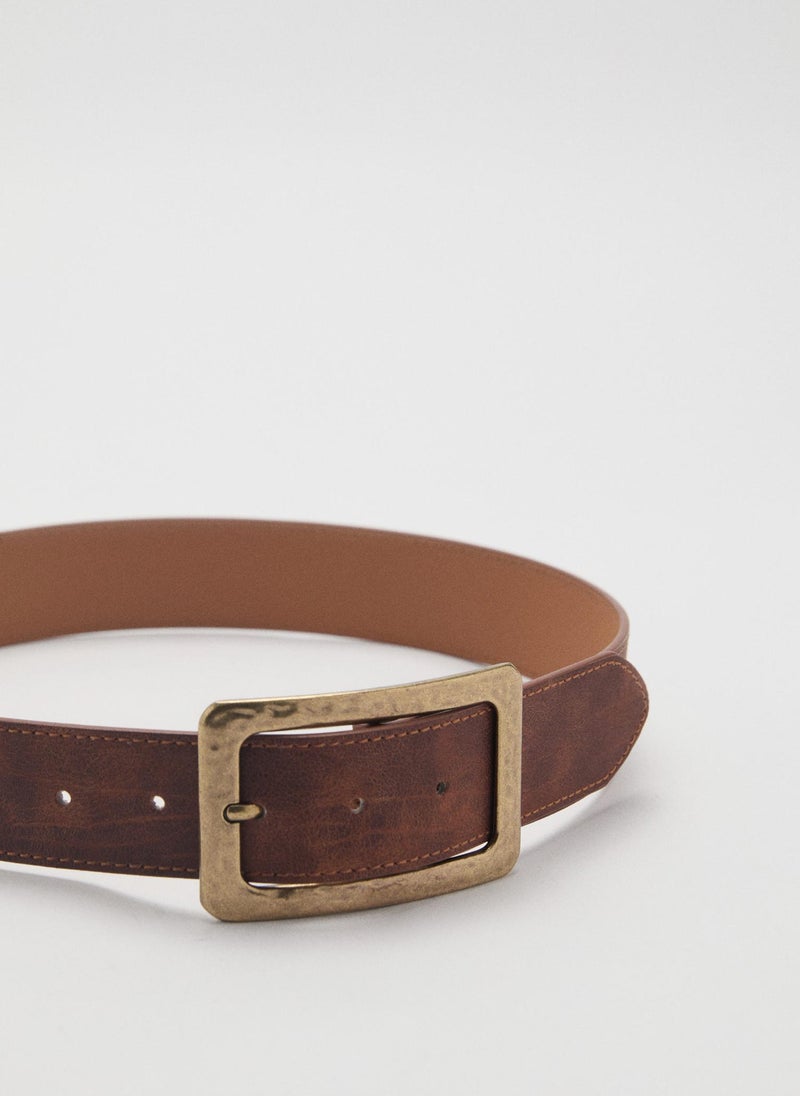MANGO Square Buckle Allocated Hole Belt  - Image 3