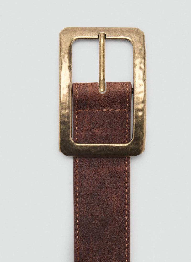 MANGO Square Buckle Allocated Hole Belt  - Image 4