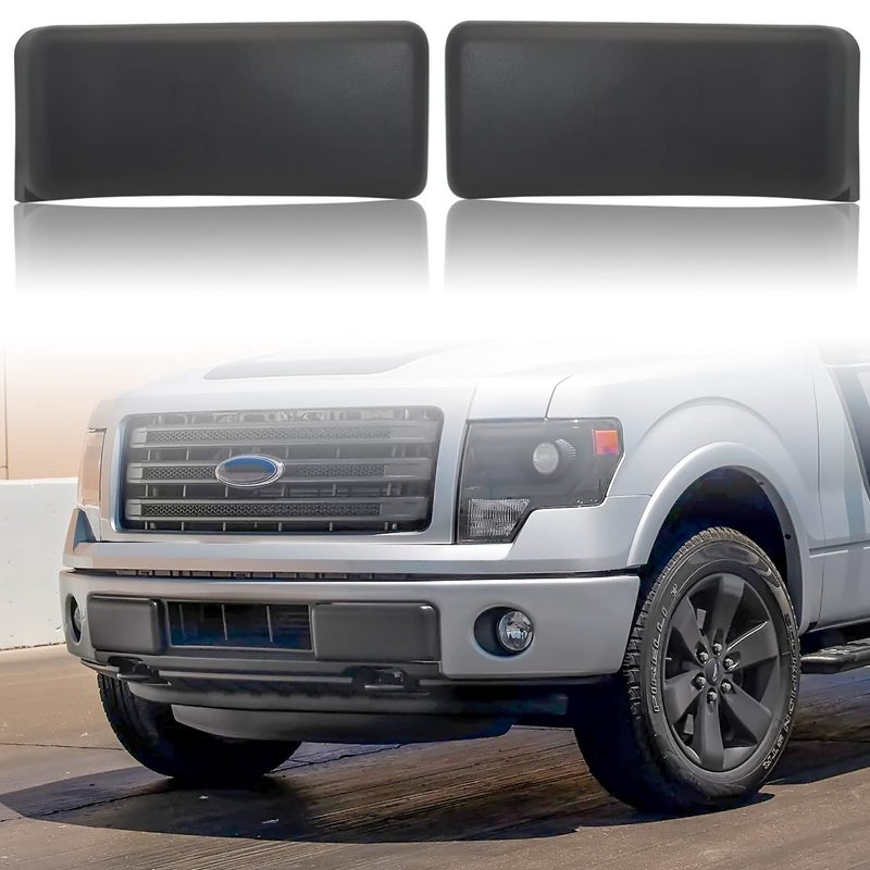 Front Bumper Guards Pads for Ford F150 KEWISAUTO Black Bumper Inserts Cover Caps Left Right Side for Ford F150 20092014 Accessories 2PCS