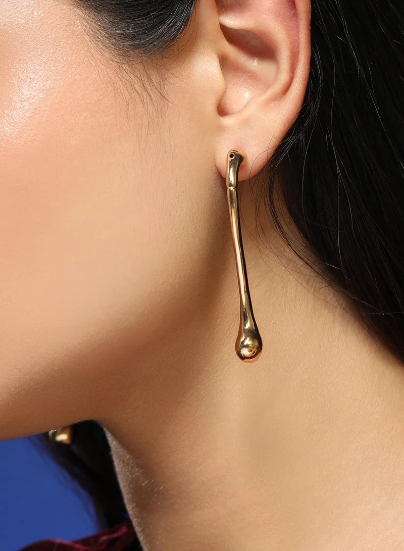 سوهي أقراط نسائية متدلية بلون ذهبي كاليفورنيا