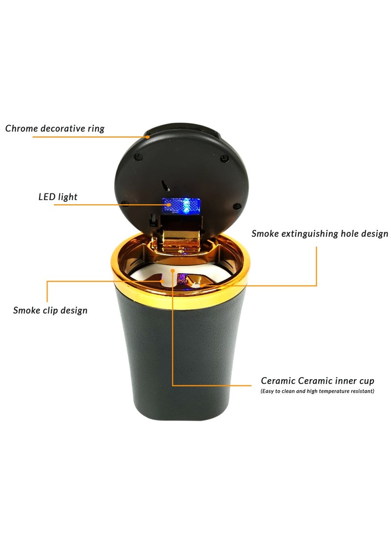 3XR Car Ashtray with Blue LED Light - Image 3