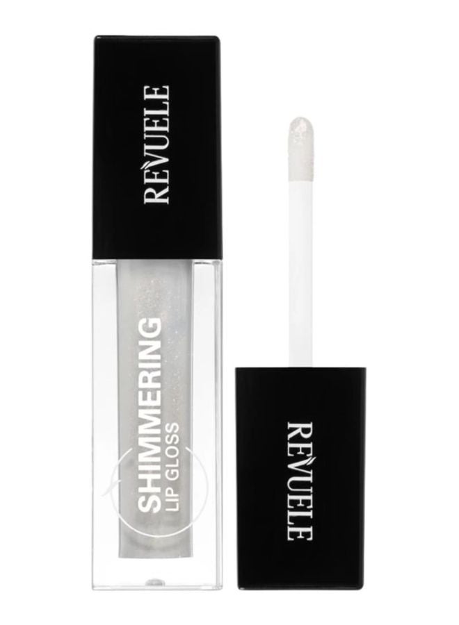 Revuele Shimmering Lip Gloss – White Pearl, High-Shine Hydrating Lip Gloss with Iridescent Pearl Finish, Lightweight Non-Sticky Formula, Smooth & Radiant Shine, 6ml - Image 1