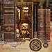 ISSEVE Book Nook DIY Book Nook Kits for Adults 3D Wooden Puzzle Booknook Dollhouse Miniature House Kit for Bookshelf Decor Adults Model Crafts Kits Gifts for Family Friends Book Collection Room - Image 4