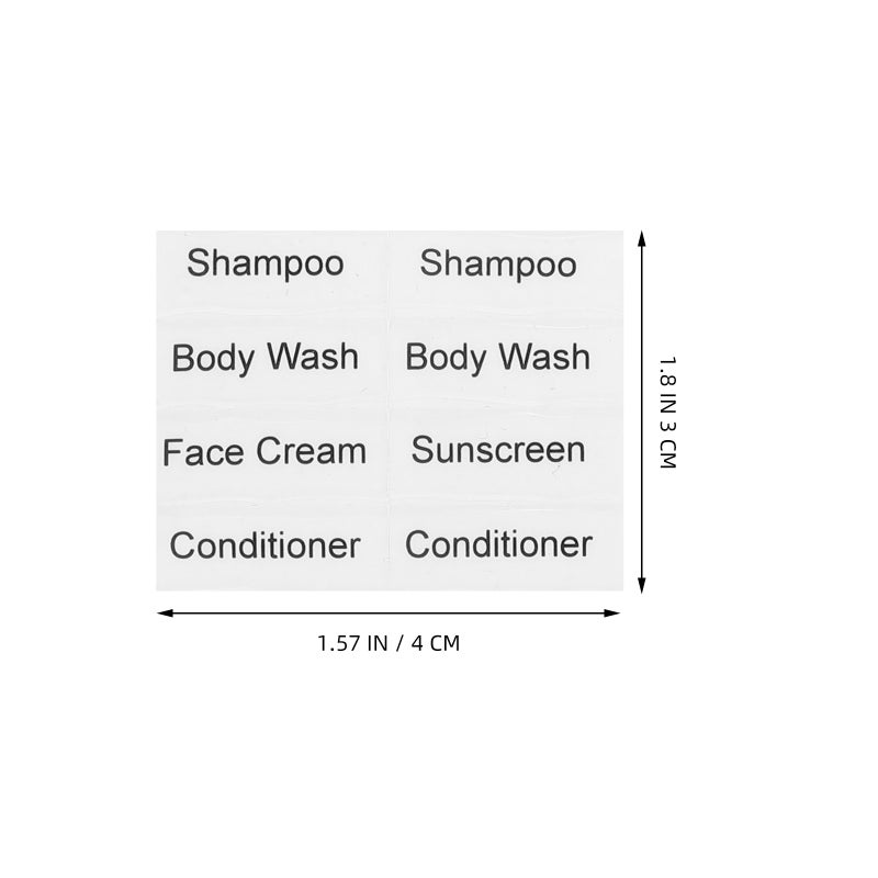 Travel Toiletry Labels for Organizing Bottles and Containers - Image 2