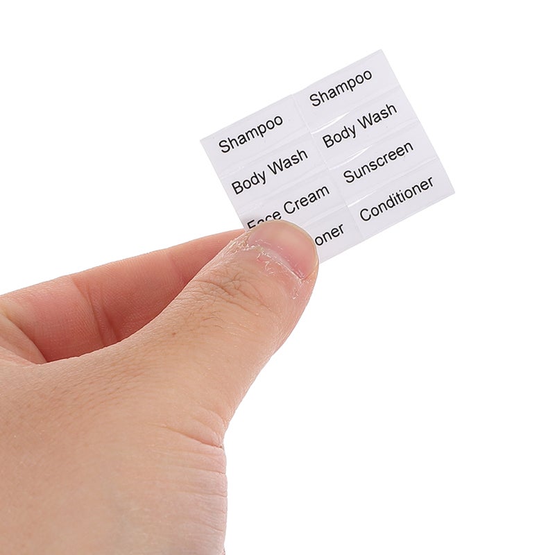 Travel Toiletry Labels for Organizing Bottles and Containers - Image 3