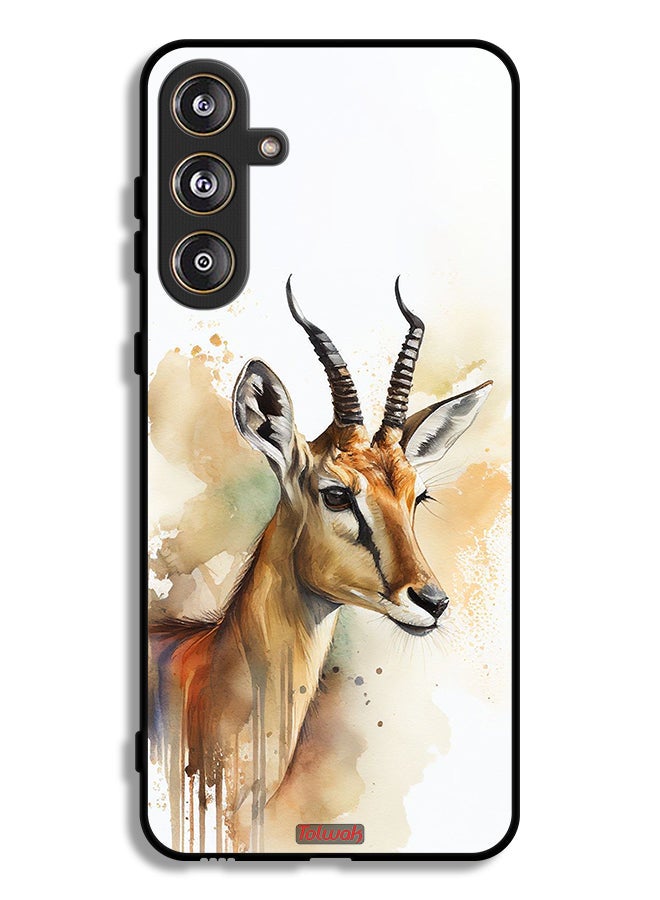 Tolwak Samsung Galaxy F55 5G Protective Case Cover Deer Abstract Art - Image 1