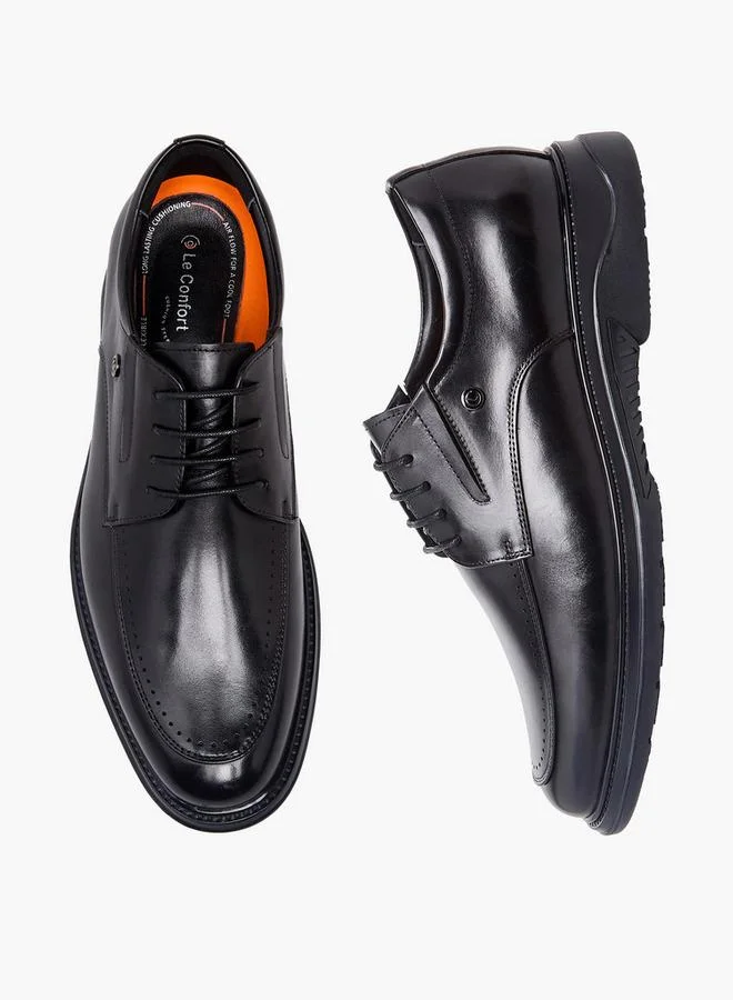 Le Confort Men Lace-Up Leather Derby Shoes