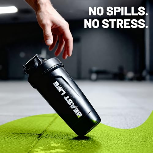 BEASTLIFE Steel Shaker Bottle with whisk Ball for Gym 700 ML | Leakproof, Durable | Ideal for Protein, Creatine & BCAA Mixing | Premium Steel Gym Shaker with Secure Lid & Easy Clean - Image 3