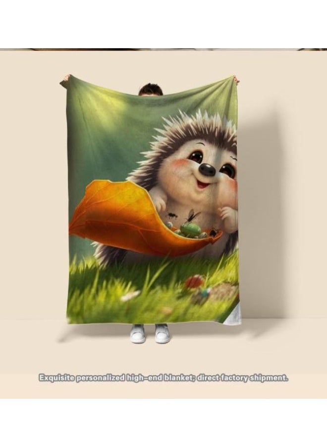 عام بطانية رقيقة من الفانيلا الكرتونية للأطفال أو الطلاب (دافئة ومريحة ومناسبة للنوم والألعاب) 100 سم * 150 سم - 480 - Image 3