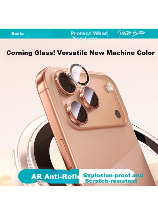 Benks [corning Ar Anti-reflective] Iphone 17 Camera Lens Tempered Glass Film, Apple 17/16 Phone Rear Lens Wear-resistant Anti-scratch Transparent Independent Protective Film - Image 1