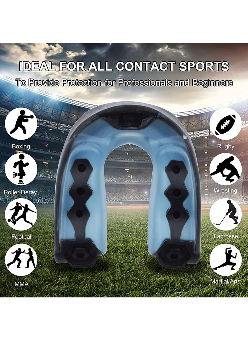 Generic 3 Pcs Mouth Guard, Fit Adults and Junior Mouth Guard with Case for Boxing, Basketball, Lacrosse, Football, Martial Arts, Hockey and All Contact Sports  - Image 3