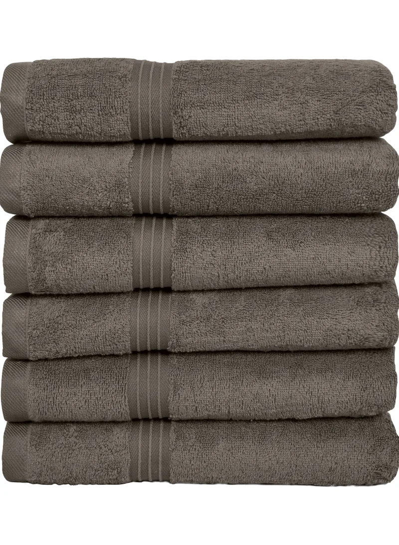 Bliss Casa Bliss Casa - Large Hand Towels (6 Pack, 50 x 100 cm) - 100% Combed Cotton - Premium Quality, Ultra Soft and Highly Absorbent, Hotel & Spa Quality Hand Towels