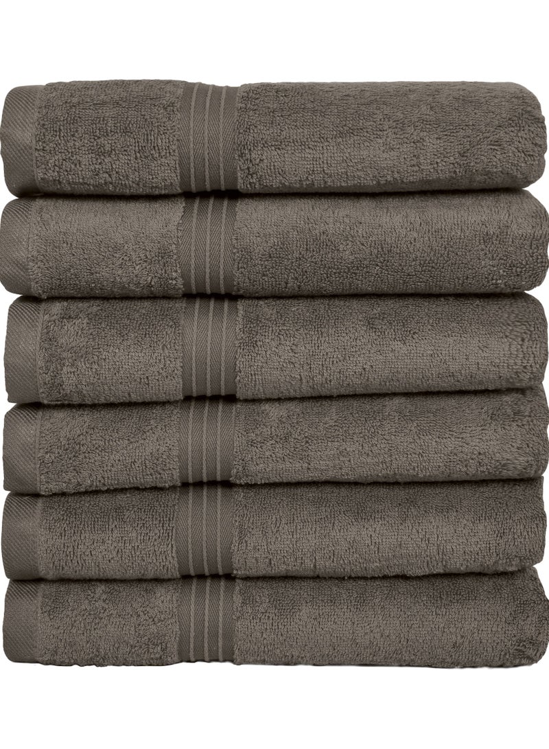 Bliss Casa - Large Hand Towels (6 Pack, 50 x 100 cm) - 100% Combed Cotton - Premium Quality, Ultra Soft and Highly Absorbent, Hotel & Spa Quality Hand Towels - Image 2