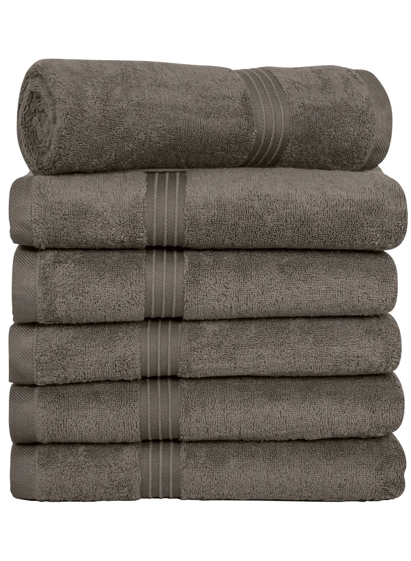 Bliss Casa Bliss Casa - Large Hand Towels (6 Pack, 50 x 100 cm) - 100% Combed Cotton - Premium Quality, Ultra Soft and Highly Absorbent, Hotel & Spa Quality Hand Towels