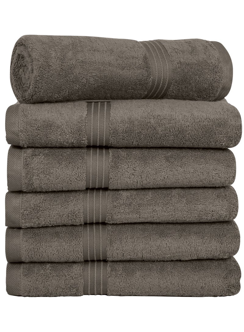 Bliss Casa - Large Hand Towels (6 Pack, 50 x 100 cm) - 100% Combed Cotton - Premium Quality, Ultra Soft and Highly Absorbent, Hotel & Spa Quality Hand Towels - Image 1