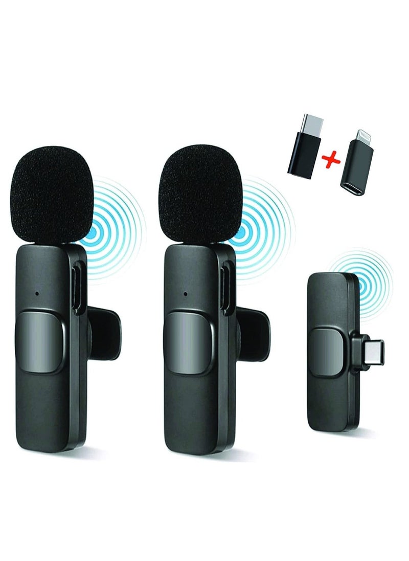 ELTRAZONE Wireless Microphone Lavalier Microphone 2 in 1 for iPad YouTube Facebook Live Streaming Vlog Audio Recording Cordless Mini mic with noise reduction and Plug-Play - Image 1