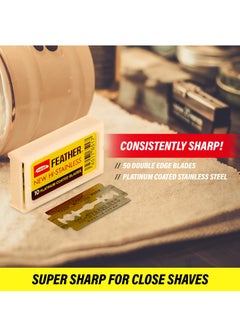 Feather Feather Double Edge Safety Razor Blades 10 Count  - Image 5