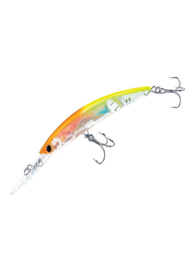 دويل طعم صيد Yo-Zuri Crystal 3D Minnow Deep Diver المفصلي، برتقالي مصفر، 5-1/4 بوصة - Image 1