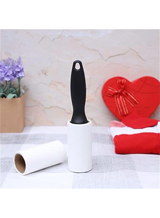 10 Cm 60 Sheet 2 Pieces Set Lint Roller, Black - Image 3