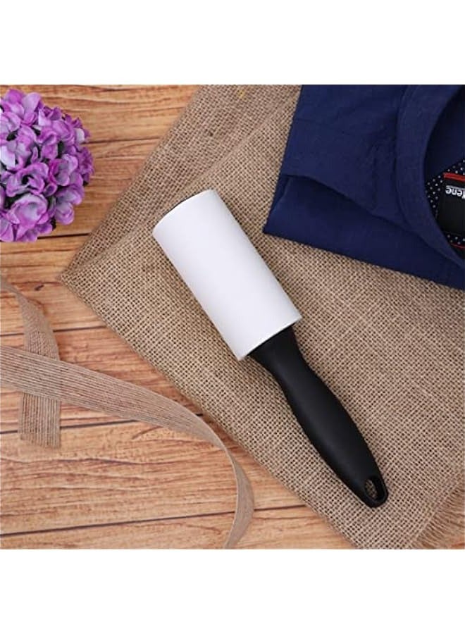 10 Cm 60 Sheet 2 Pieces Set Lint Roller, Black - Image 4