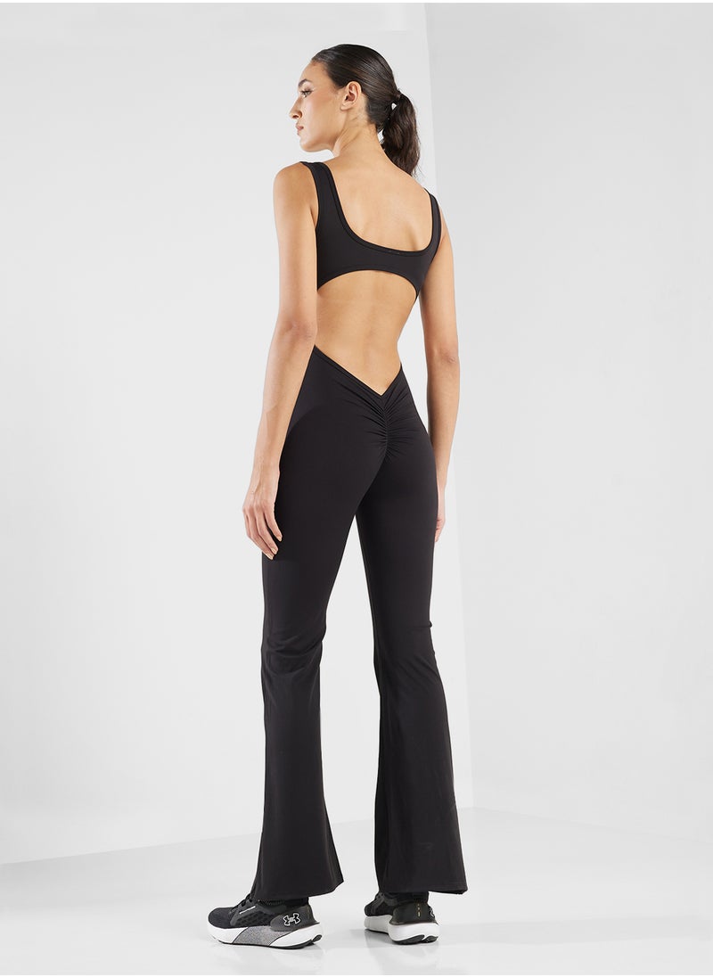 FRWD Back Cutout Detail Seamless Unitard  - Image 2