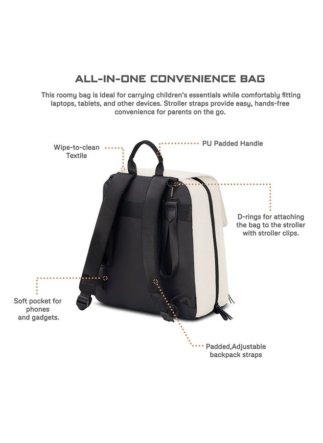 neobreez ZORI Multifunctional Diaper Nappy Changing Travel Backpack|Water-Resistant Large Capacity |Wet Dry Bag, Organizer Pouches|Trolley Sleeve|Insulated Pockets|Multi-Carry Unisex|No Formaldehyde  - Image 4